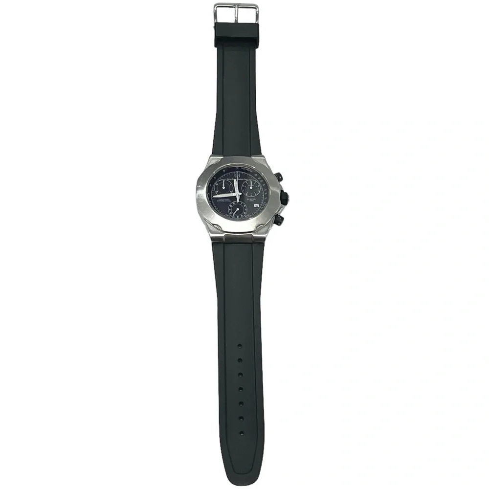 TECHNOMARINE BLACK FACE STAINLESS STEEL CASE CHRONOGRAPH WATCH MOD. ALPHA R3/G10